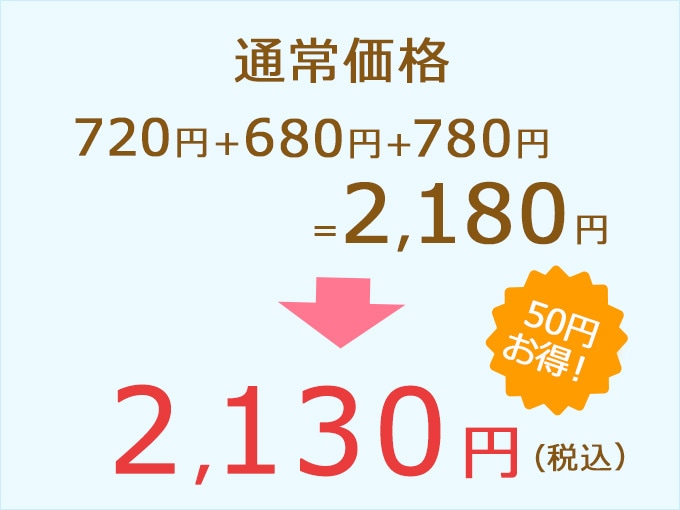 1セットのみのご購入はメール便にてお届け