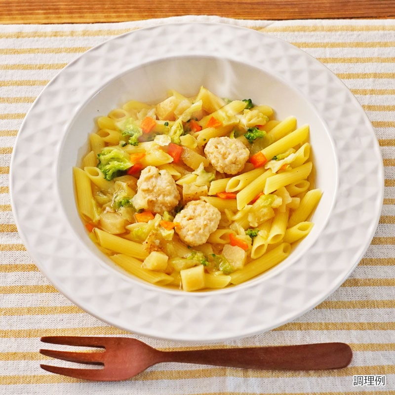 ポトフのスープパスタ