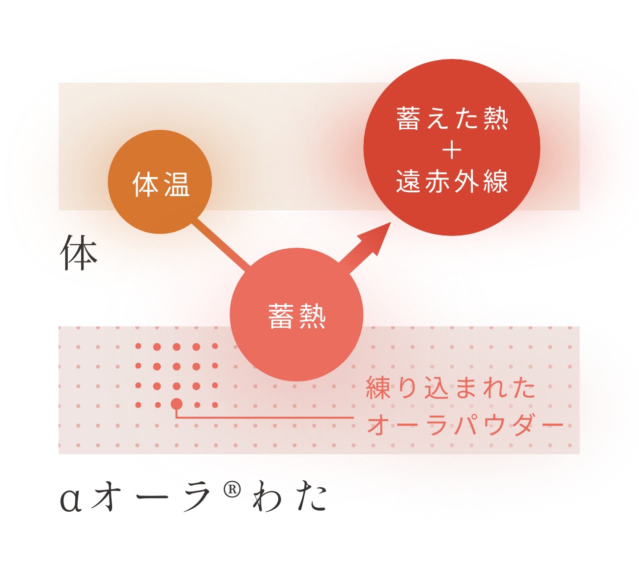 じんわりと温める「蓄熱性」