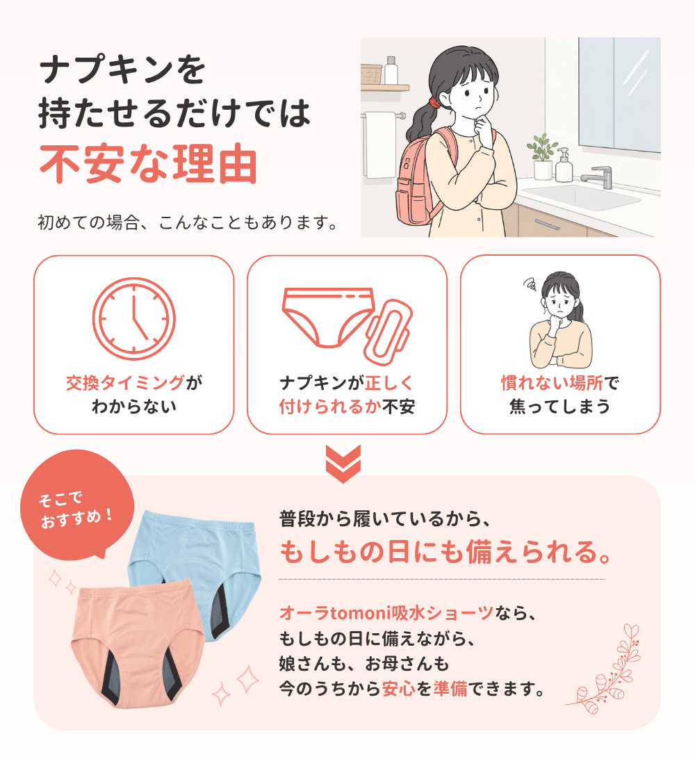 オーラtomoni吸水ショーツ