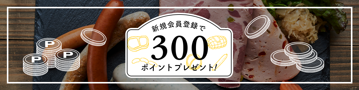 300ポイントプレゼント