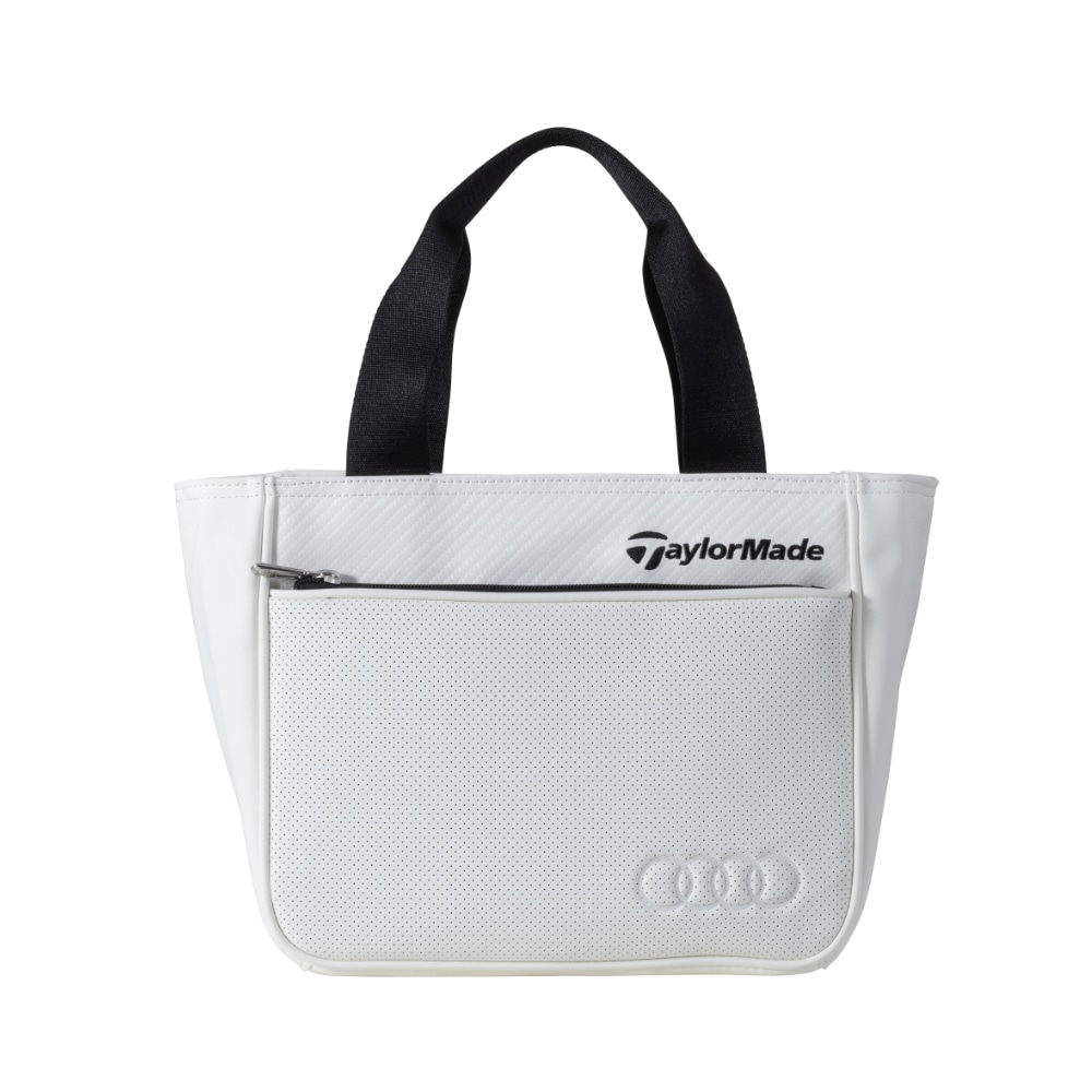 Audi × テーラーメイド ラウンドトートバッグ(ホワイト)