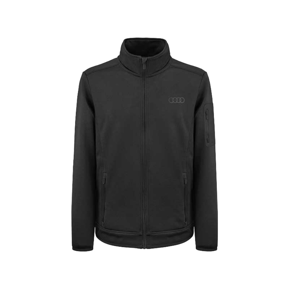 Audi メンズ フリースジャケット（ブラック）