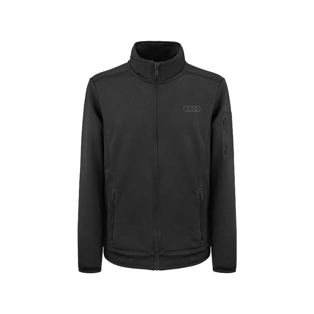 Audi メンズ フリースジャケット(ブラック)