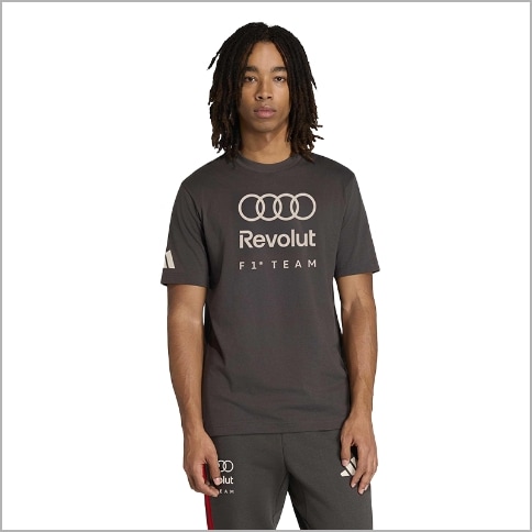 Audi Formula 1 メンズファングラフィックTシャツ（ユーティリティブラック）