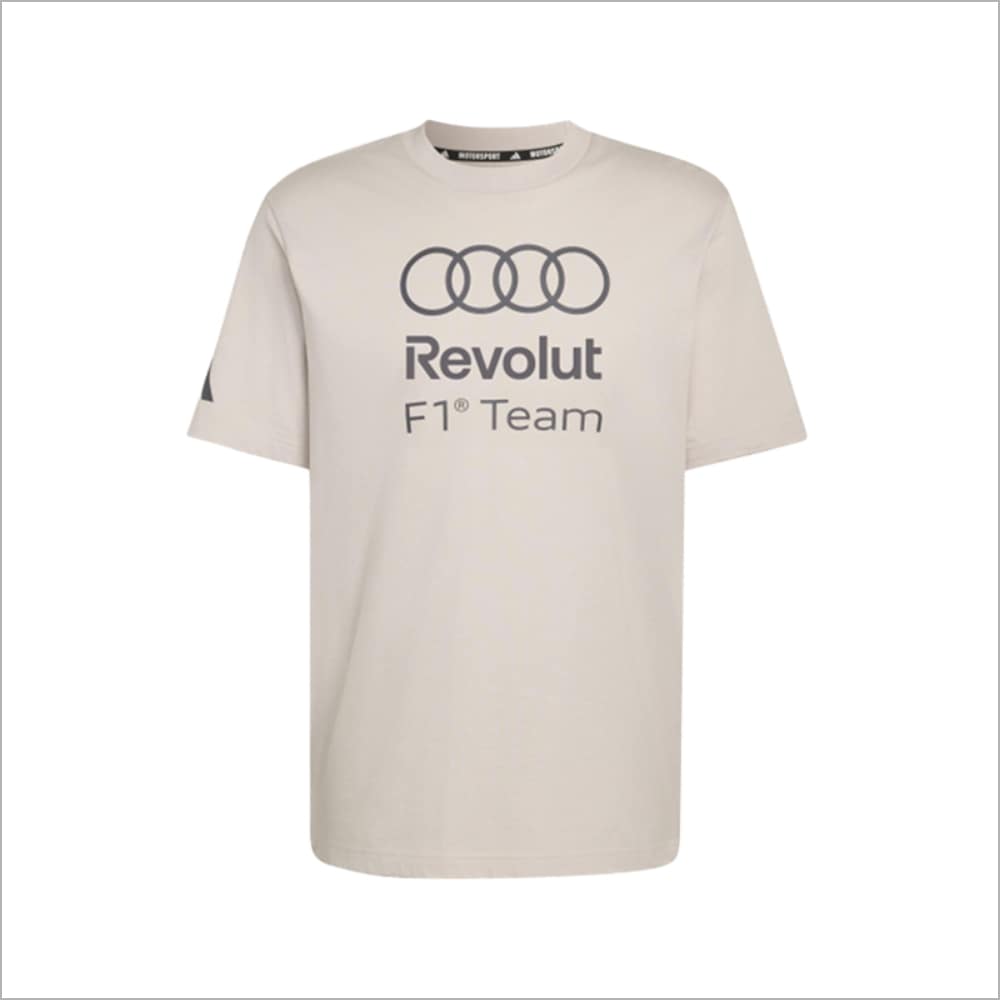 Audi Formula 1 メンズファングラフィックTシャツ（チョークパール）