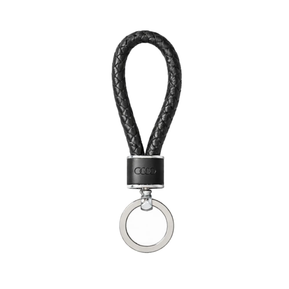 Audi イントレチャートレザーキーリング（ブラック）