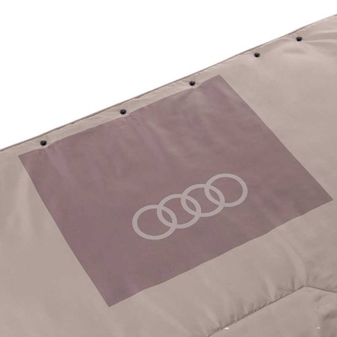 Audi アウトドアブランケット（オレンジ/ライトブラウン）