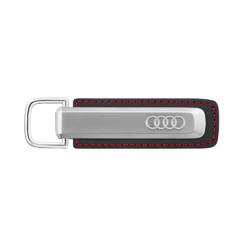 Audi レザーキーリング(シルバー/ブラック)RS