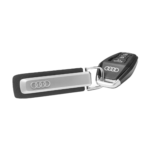 Audi レザーキーリング(シルバー/ブラック)RS