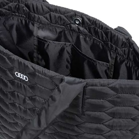 Audi キルティングトート L(ブラック)