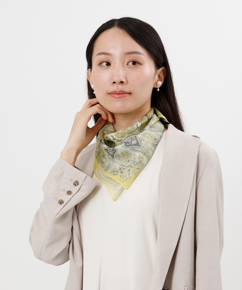 01.シルクローンプチスカーフ ブルー