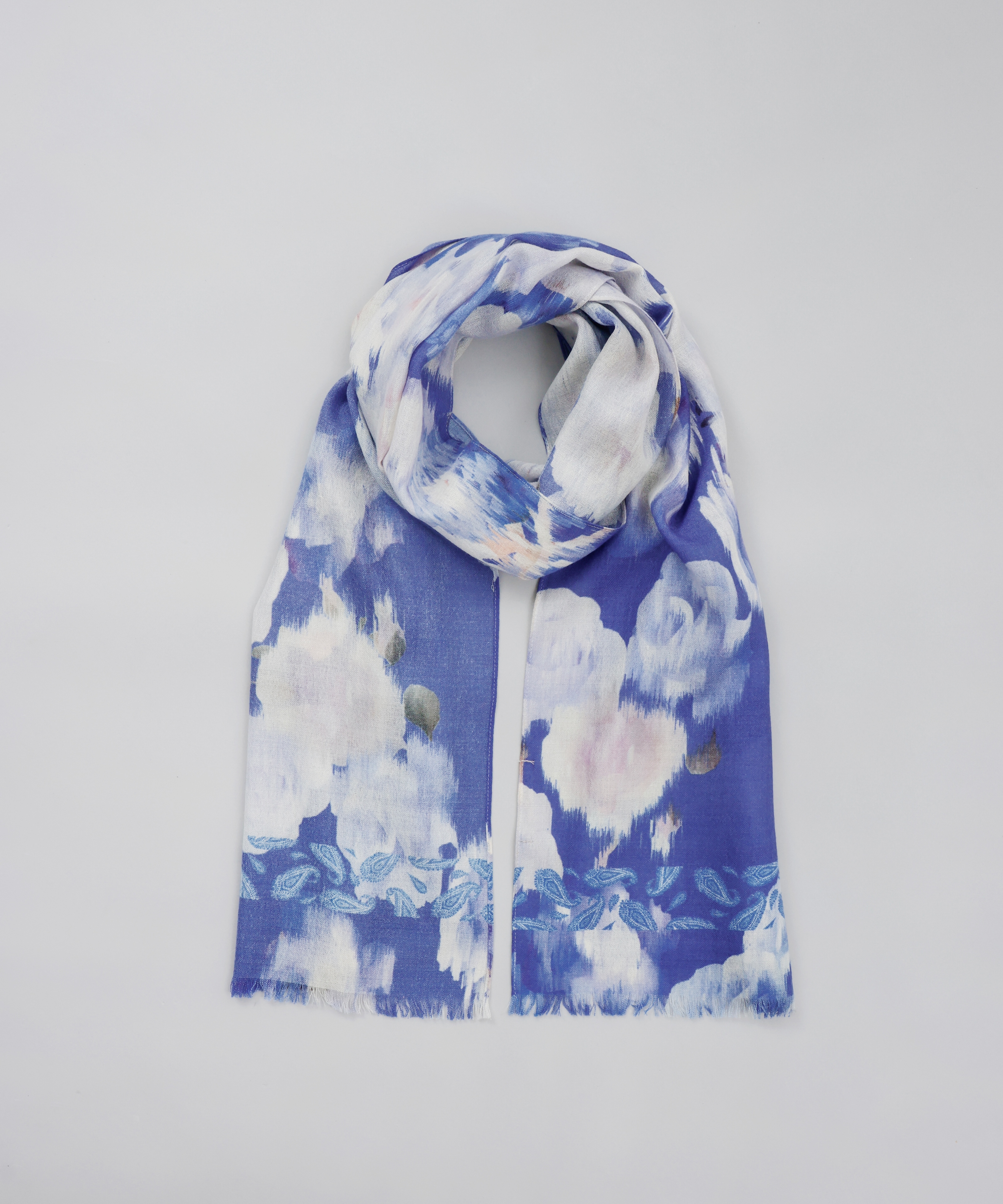 03.プリーツプチスカーフ サックス