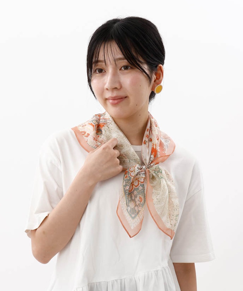 01.シルクローンプチスカーフ ピンク