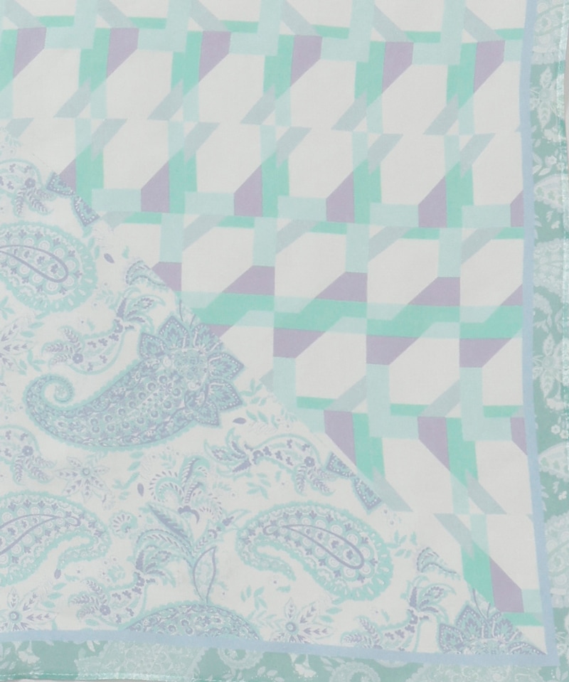 01.シルクローンプチスカーフ ブルー