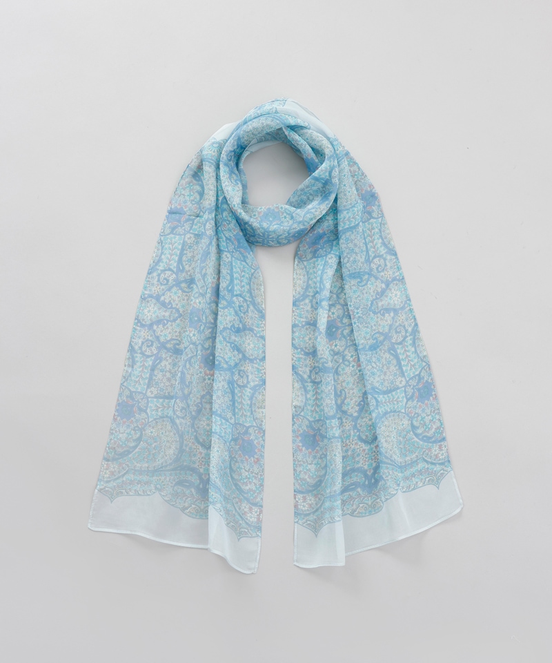 01.シルクローンプチスカーフ ブルー