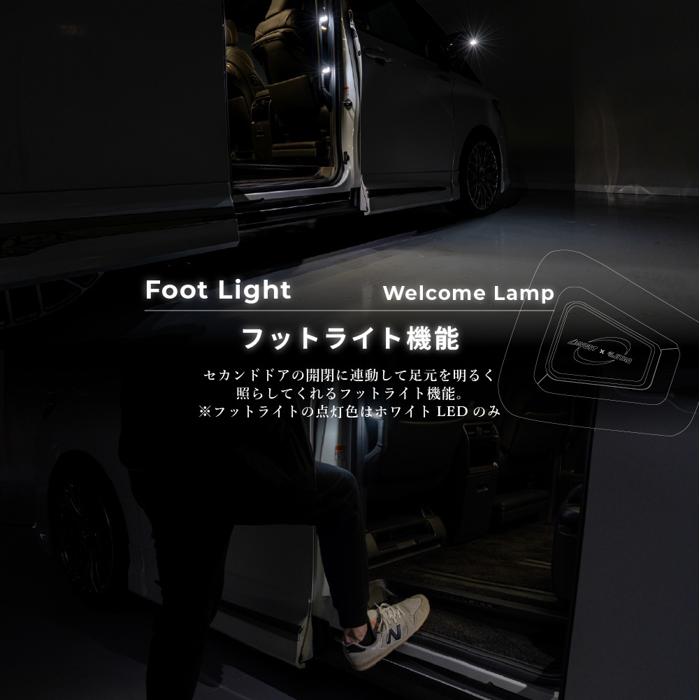 NIGHT AURA アシストグリップ イルミネーションパネル アルファード40