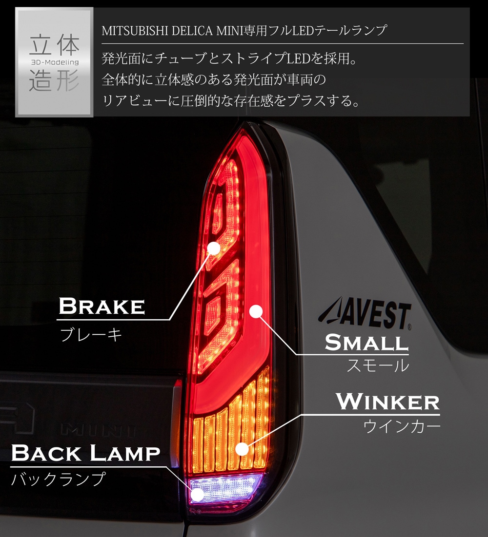 オフィシャルサイト限定カラー レッド デリカミニ フルLED