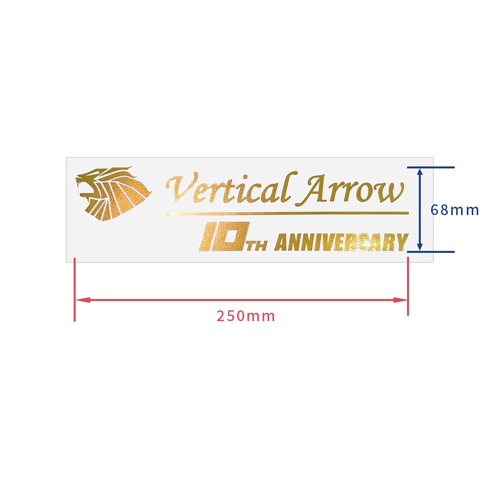 AVEST ゴールド ロゴ カッティング ステッカー/シール 幅22cm