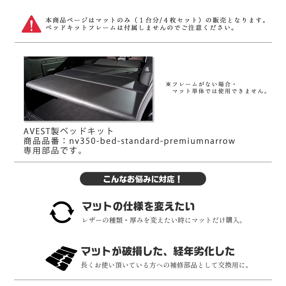 NV350�����Х�٥åɥ��å����ѥޥå�4�祻�å�