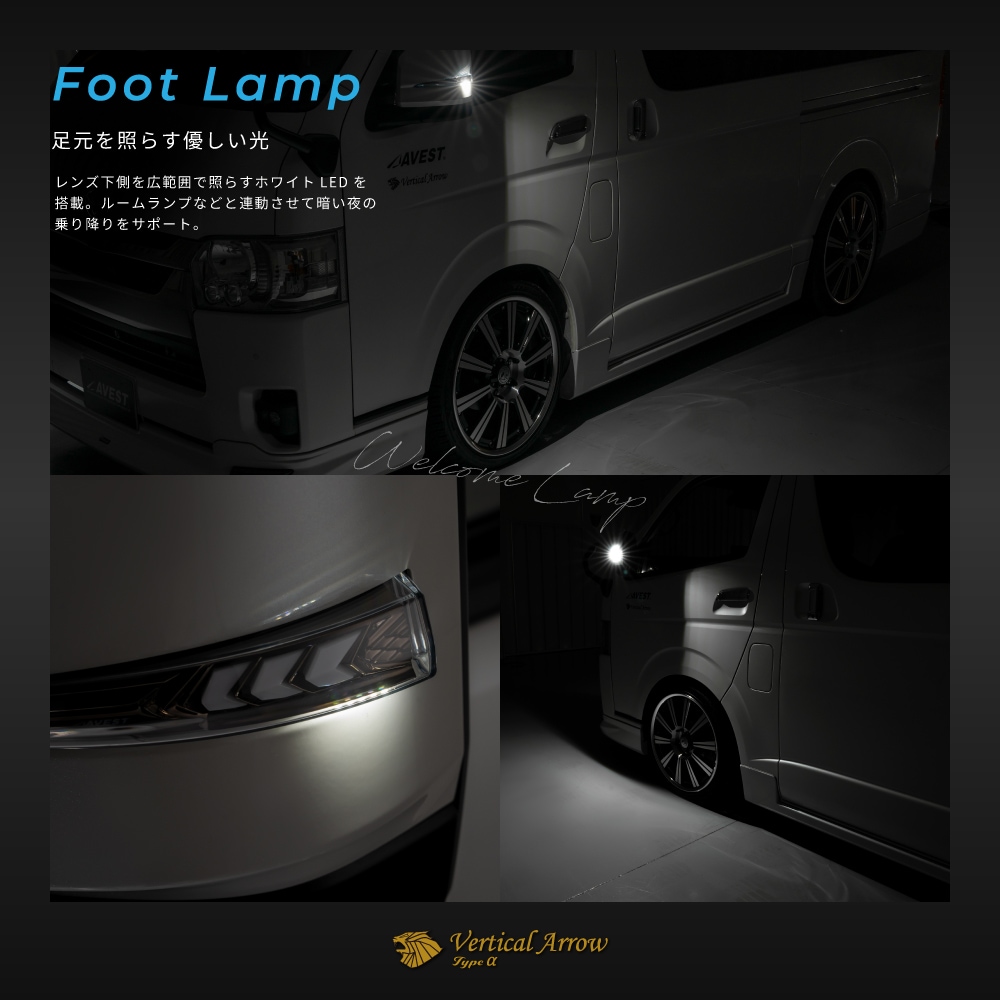 「倉庫整理」◆ＡＶＥＳＴ◆Vertical Arrow Neo　アルファード30　ヴェルファイア30　後期用ルームランプ マップランプ中古★ブロンズ 倉庫整理中◇ＡＶＥＳＴ◇チューブ発光ＬＥＤ ドアミラーウィンカー付