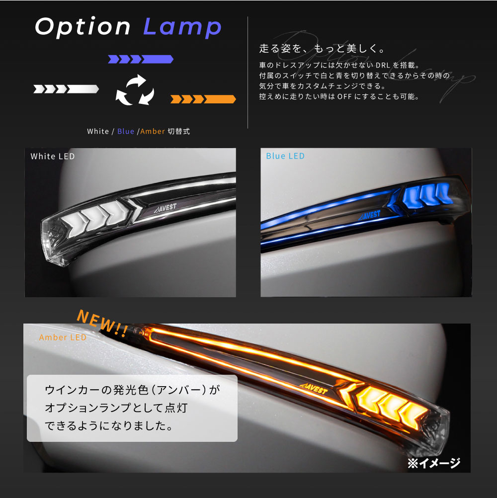 Vertical Arrow Typeα]NV350 キャラバン 前期 1型 流れる ドアミラー