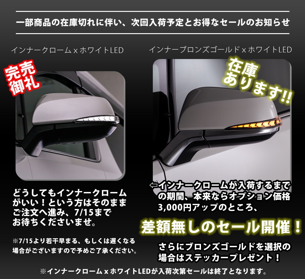 流れるウインカー アルファード ヴェルファイア 30系 ALPHARD VELLFIRE