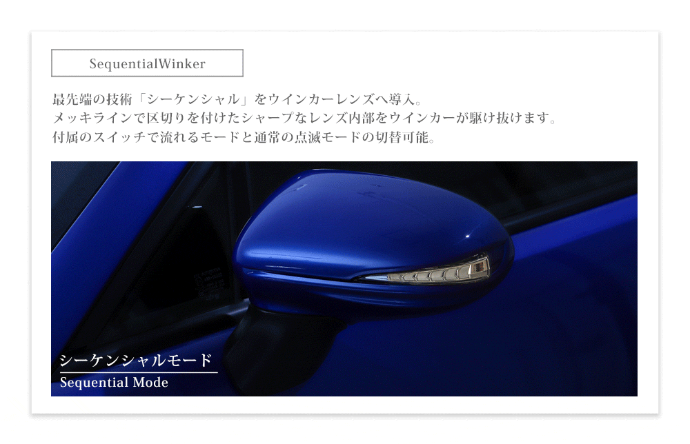 【新品未使用】86 BRZ用 AVESTドアミラーカバーシーケンシャルウィンカー