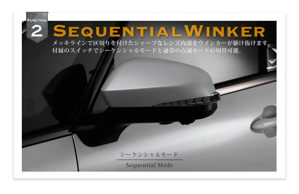 Vertical Arrow ドアミラーウインカー&カバー