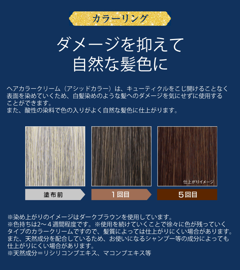 ふんわり仕上がるヘアカラークリーム 200g 3個セット 白髪染め ヘア