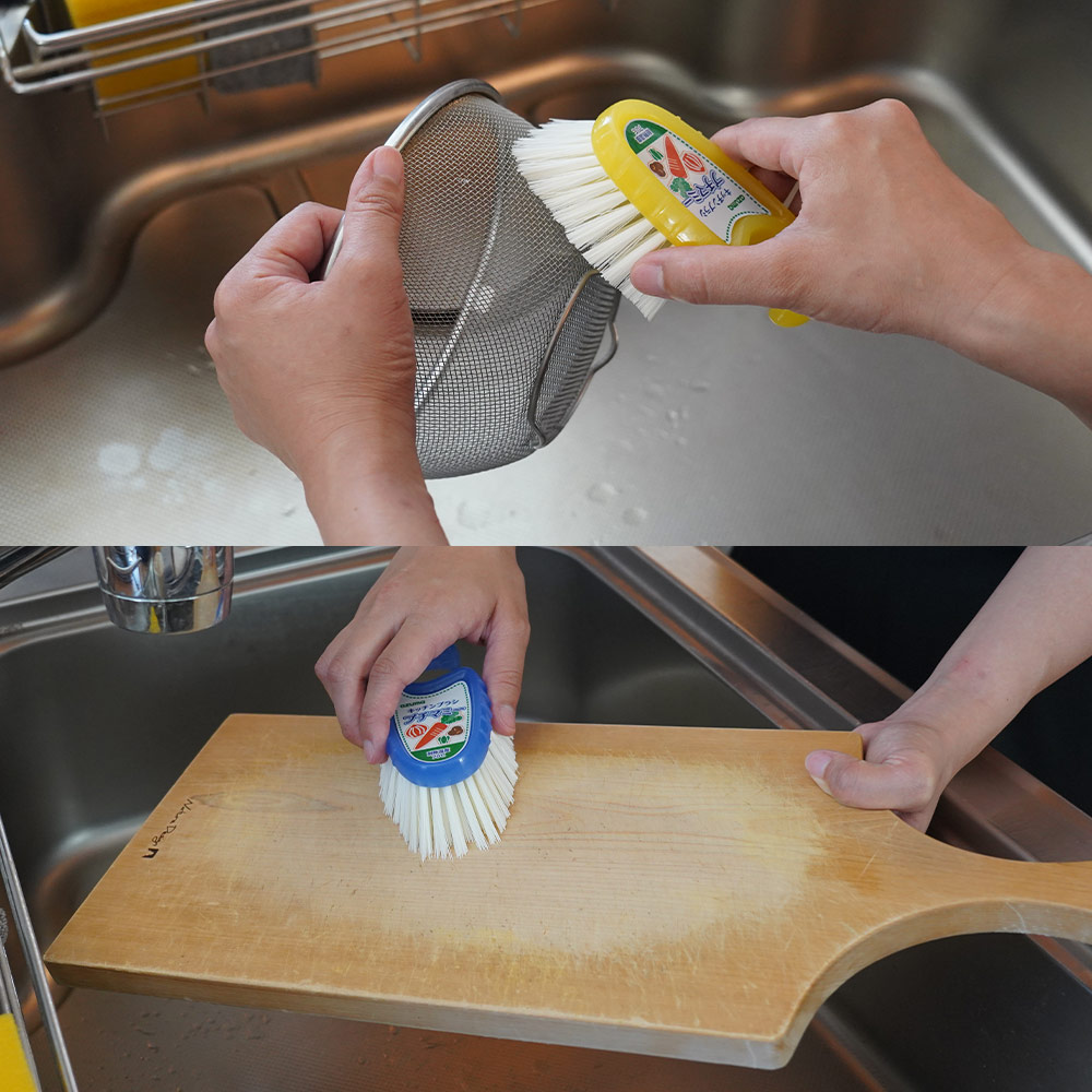 TKキッチンブラシクリアー・2色組 |おそうじのことならアズマ