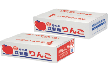 リンゴの箱の画像