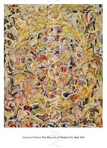 『かすかに光っている物質 1946年』 Jackson Pollock アートポスター