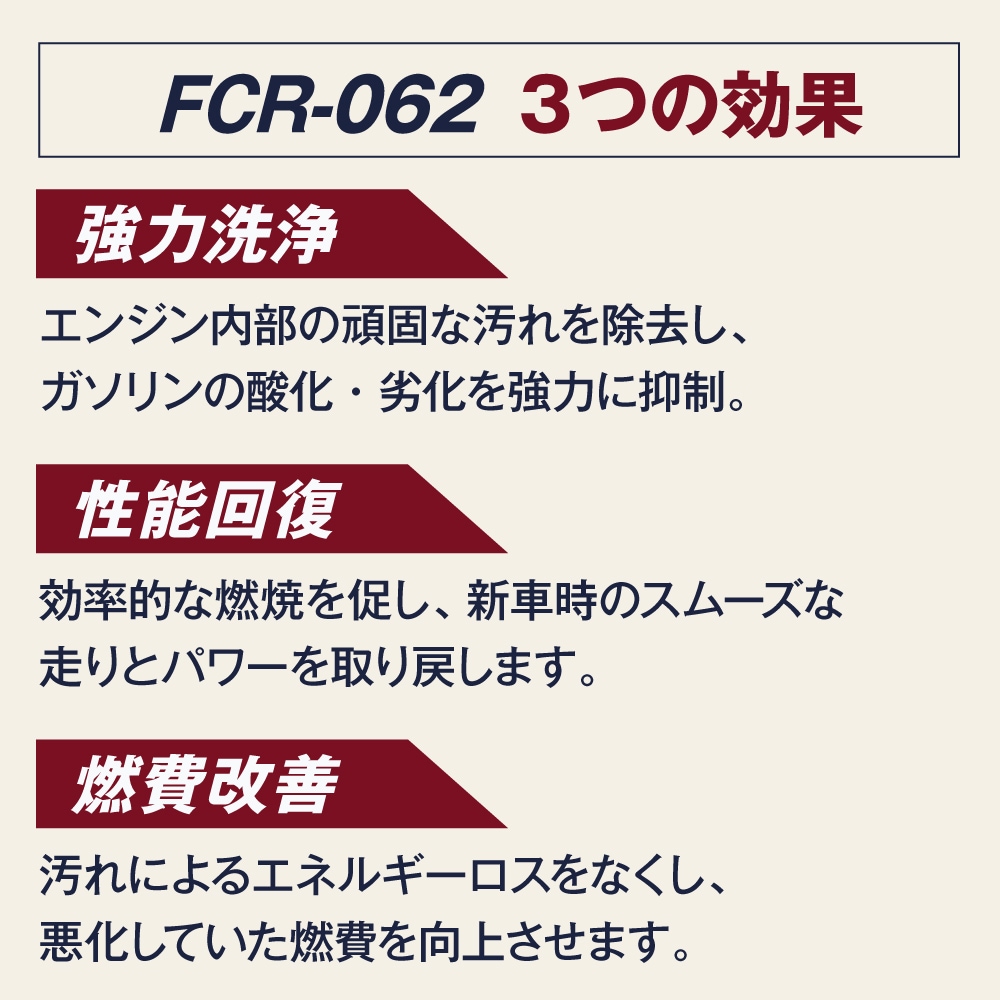 AZ FCR-062 燃料添加剤 4L ガソリン添加剤/ディーゼルにも使用可能