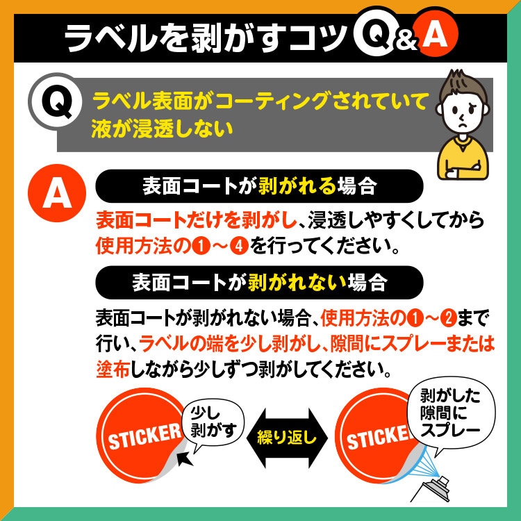 ラベルを剥がすコツQ&A2