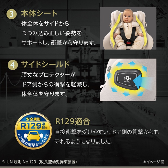 アップリカ Aprica クルリラ エックス プラスAB 回転式 チャイルドシート