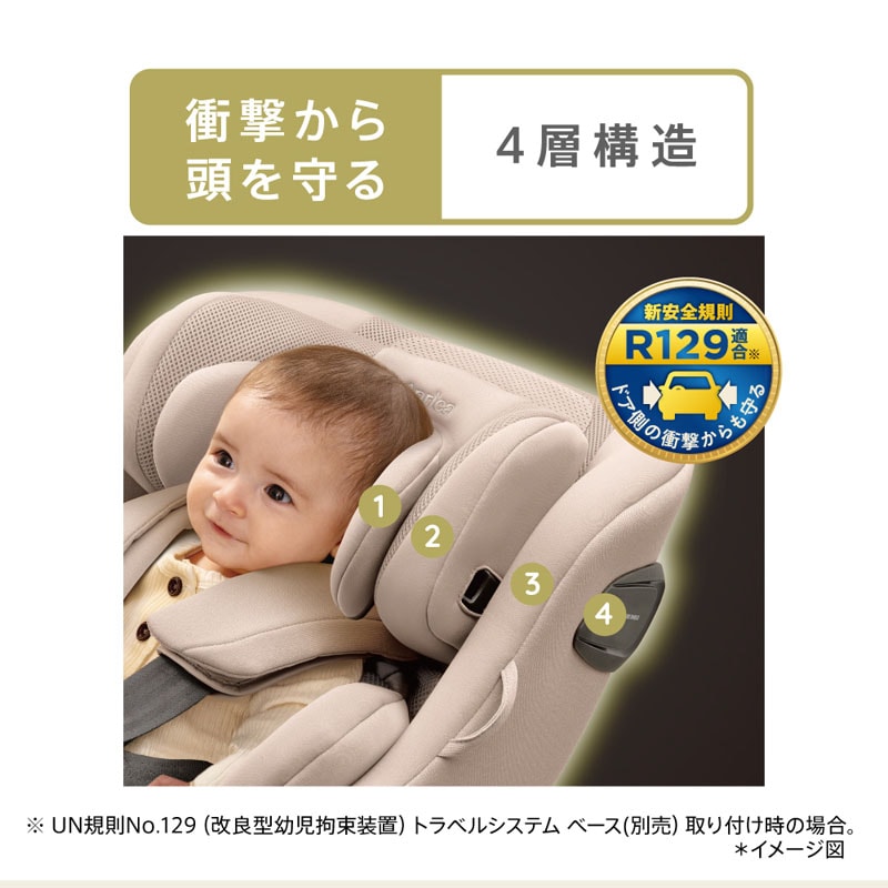 アップリカ Aprica クルリラ エックス プラス シェルAB 回転式 チャイルドシート