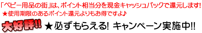 現金キャッシュバックの案内