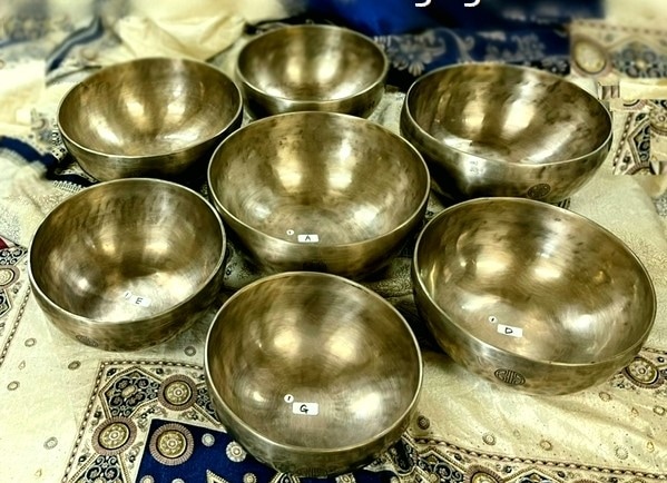 シンギングボウル／フルムーンボウル・7メタル【7個セット】チャクラ  