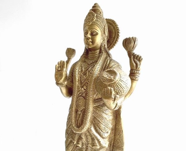 ラクシュミ像 ヒンドゥー教の神様ラクシュミ लक  