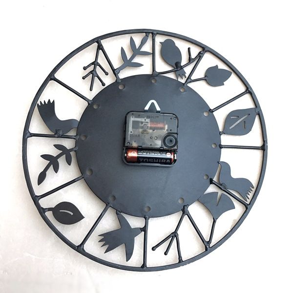 アイアン壁掛け時計／バード＆リーフのシルエット時計 | 時計 | アジアンライフスタイルチャナン 公式通販