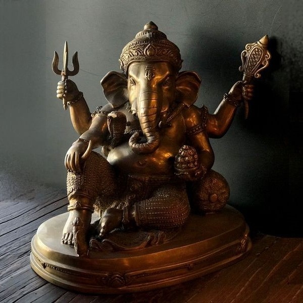 ガネーシャ像 富と商売と学問の神様／ヒンドゥー教の神様／【H32cm】 仏像・神像 アジアンライフスタイルチャナン 公式通販
