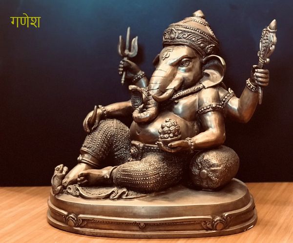 ガネーシャ像 富と商売と学問の神様 ヒンドゥー教の神様 H32cm 仏像 神像 アジアンライフスタイルチャナン 公式通販