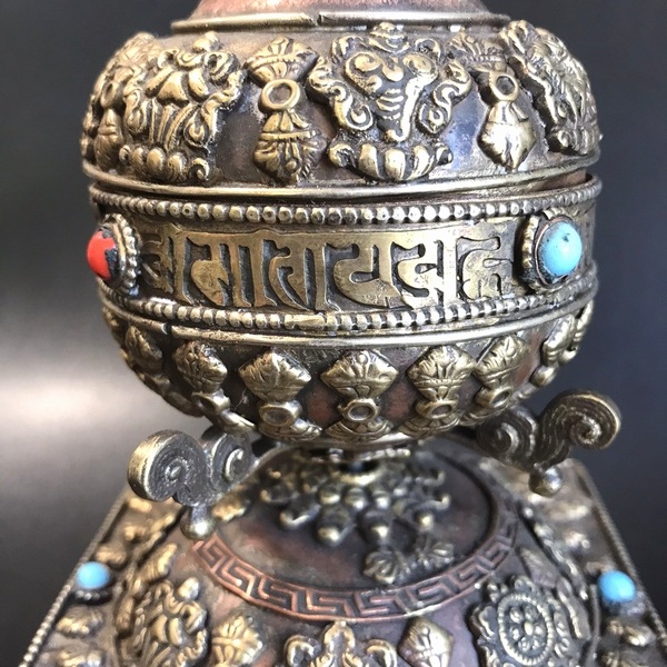 チベット密教法具マニ車L1 ◇チベット密教法具◇マニ車◇L2 - TashiTageタシタゲ