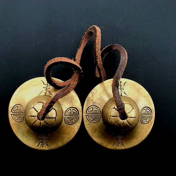 ティンシャ直径6.5cm【サンタ・ラトナ・シャキア工房】／真鍮製  