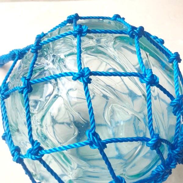 ガラスの浮き玉／バリ島のガラスの浮き玉　【グリーン×ブルー】【25cm】【送料無料】-アジアンライフスタイルチャナン　公式通販