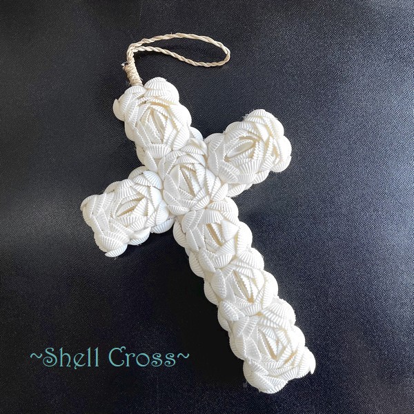 貝殻のクロス・十字架_