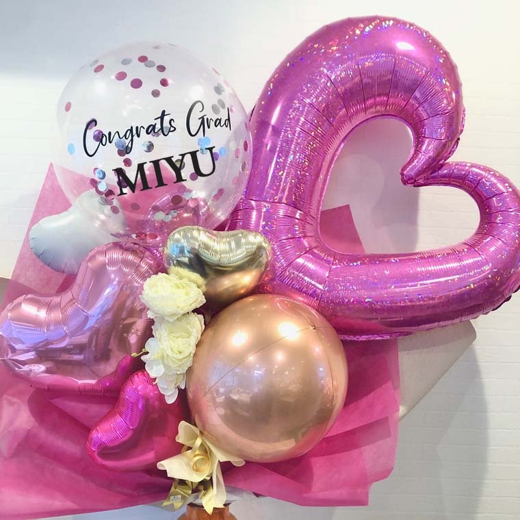 超特大グラッド]卒業式お祝いジャンボバルーン花束 （店頭受け取り限定）