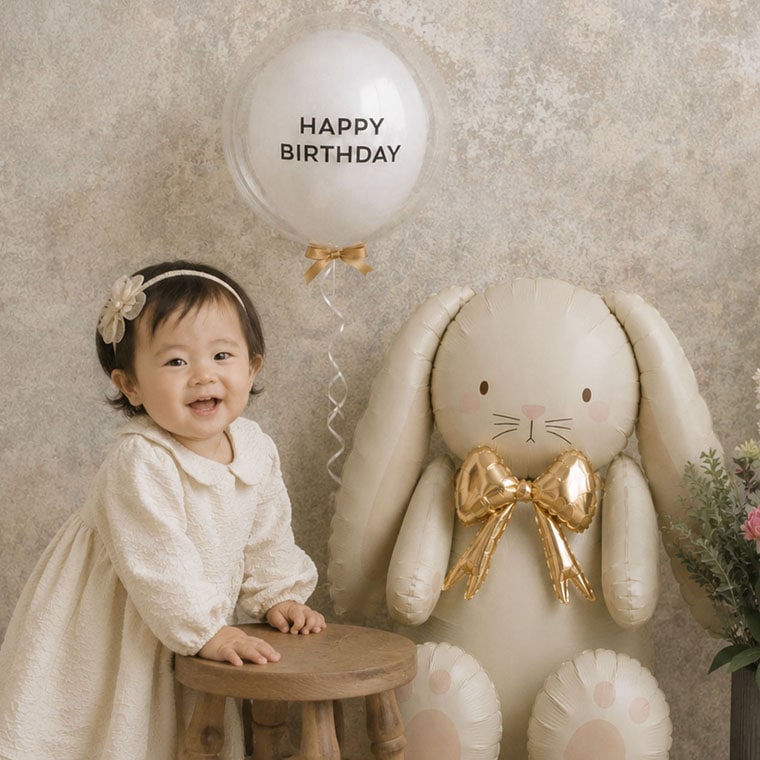 ���λҤ��������ե��Ȥ˱Ǥ����礭�ʤ������Х롼����⤫��HAPPY BIRTHDAY����