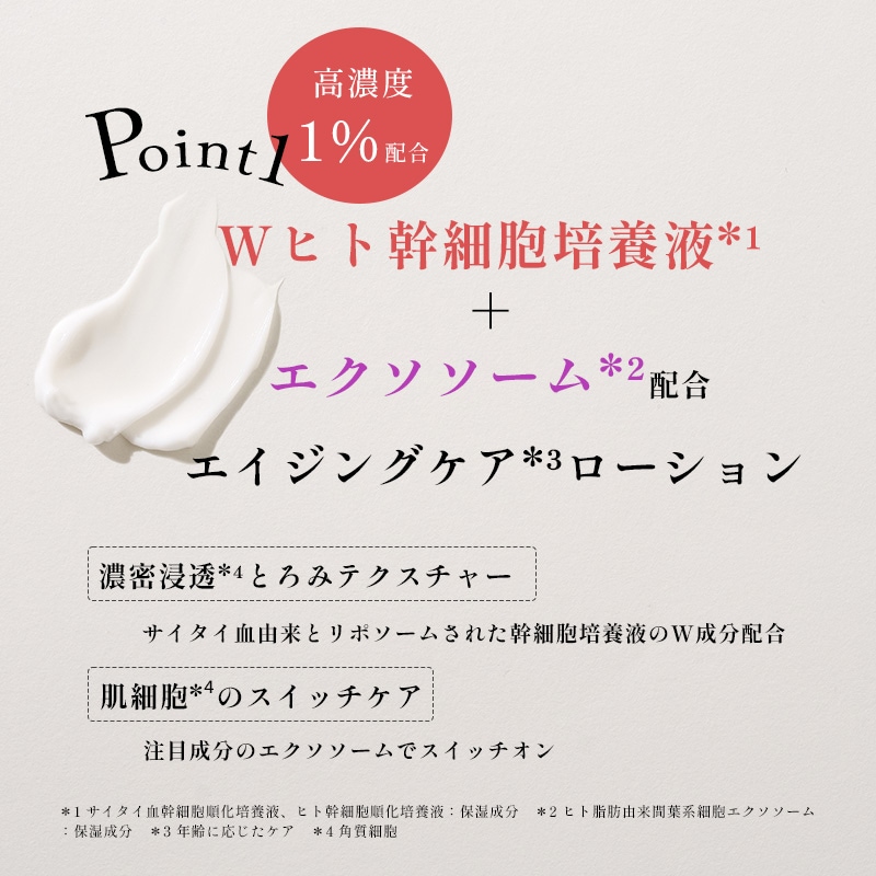 Wヒト幹細胞培養液+エクソソーム配合 バオ・SCバイタルローション